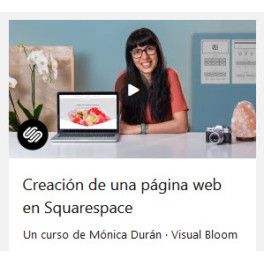 Creación de una página web en Squarespace - Mónica Durán