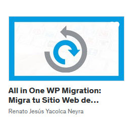 All in One WP Migration Migra tu Sitio Web de WordPress