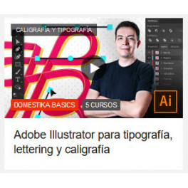 Adobe Illustrator para tipografía, lettering y caligrafía