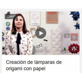 Creación de lámparas de origami con papel