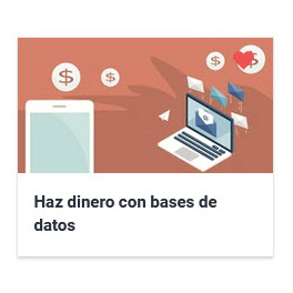 Haz dinero con base de datos