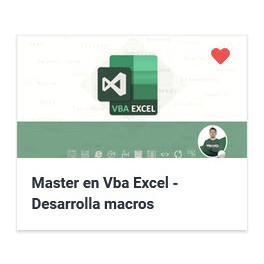 Master en Vba Excel - Desarrolla macros y aplicaciones[2021] 