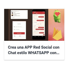 Crea una APP Red Social con Chat estilo WHATSAPP con Android