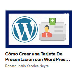 Cómo Crear una Tarjeta De Presentación con WordPress 2023