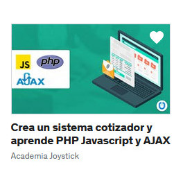 Crea un sistema cotizador y aprende PHP Javascript y AJAX