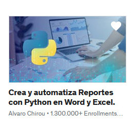 Crea y automatiza Reportes con Python en Word y Excel
