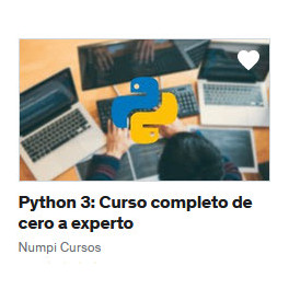 Python 3 - Curso completo de cero a experto