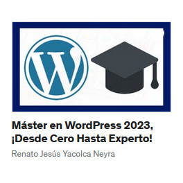 Máster en WordPress 2023 Desde Cero Hasta Experto