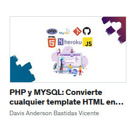 PHP y MYSQL Convierte cualquier template HTML en una WebAPP