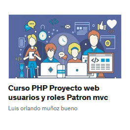 Curso PHP Proyecto web usuarios y roles Patron mvc