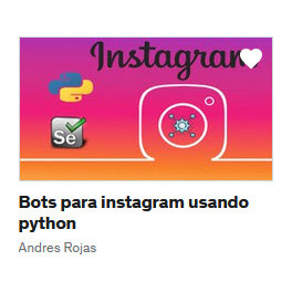 Bots para instagram usando python