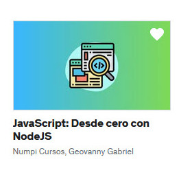 JavaScript Desde cero con NodeJS