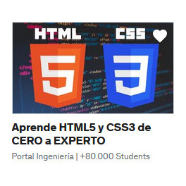 Aprende HTML5 y CSS3 de CERO a EXPERTO