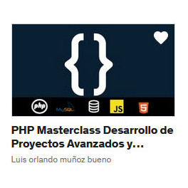 PHP Masterclass Desarrollo de Proyectos Avanzados y Completo