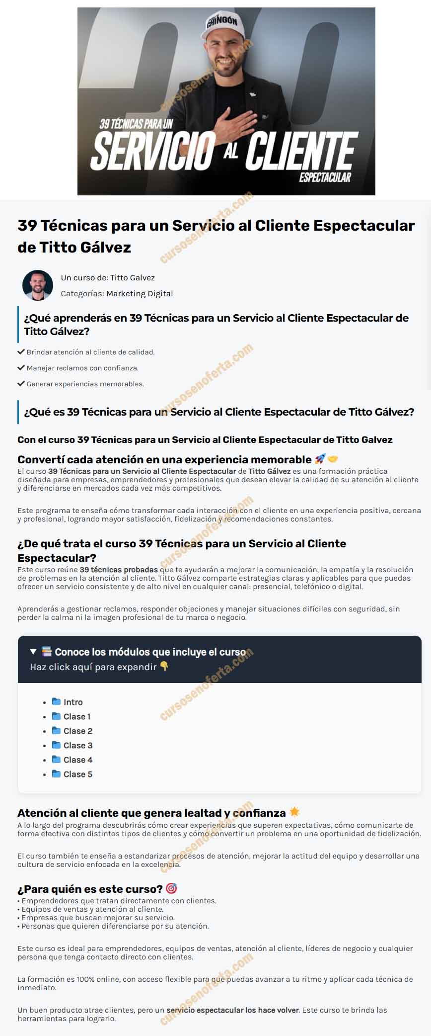 39 Técnicas para un Servicio al Cliente Espectacular - libersity - titto galvez