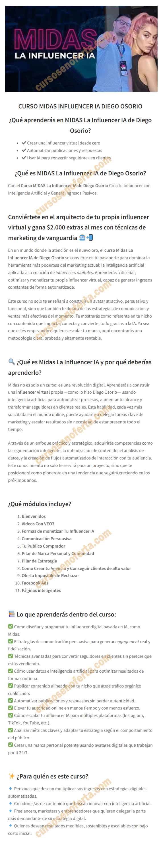MIDAS La Influencer IA - diego osorio