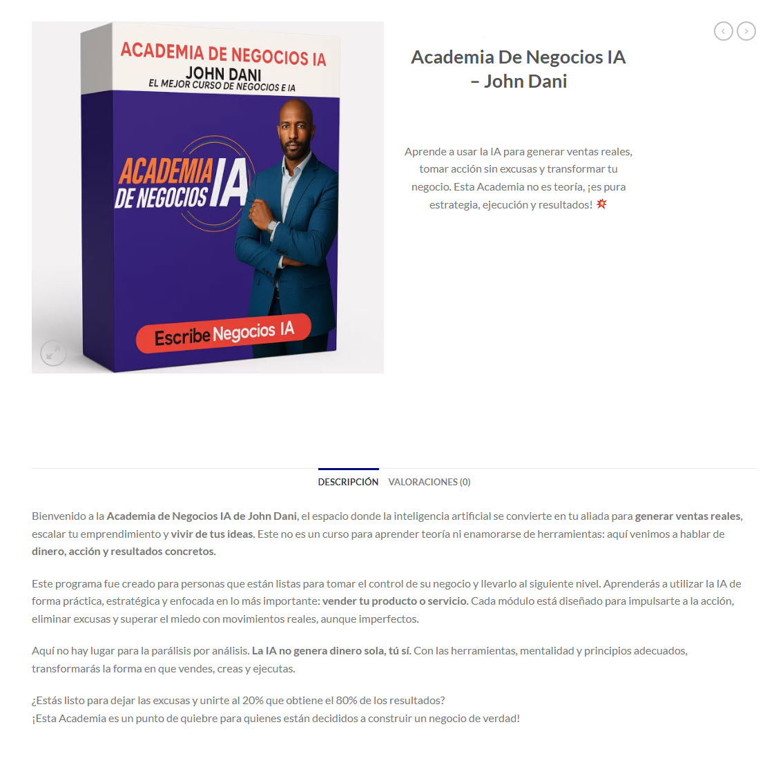 Academia de Negocios IA - john dani
