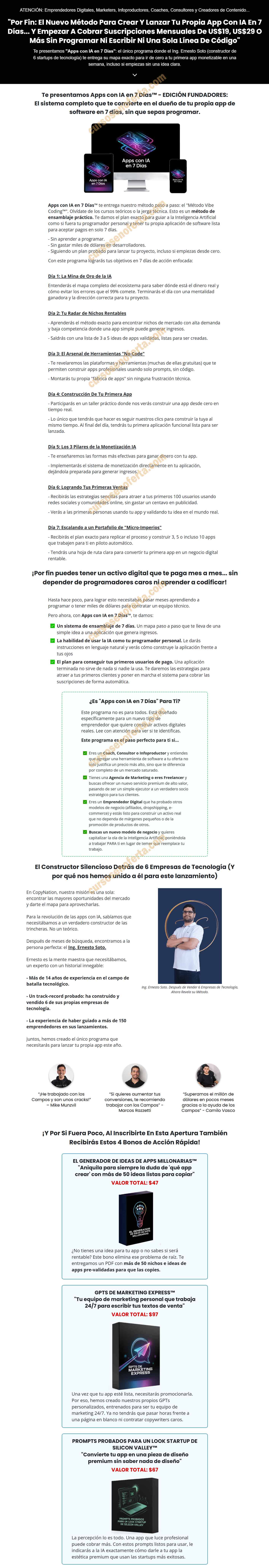 Apps con IA en 7 Dias - copynation