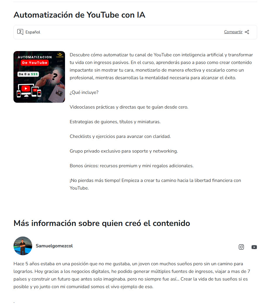 Automatización de YouTube con IA - samuel gomezcol
