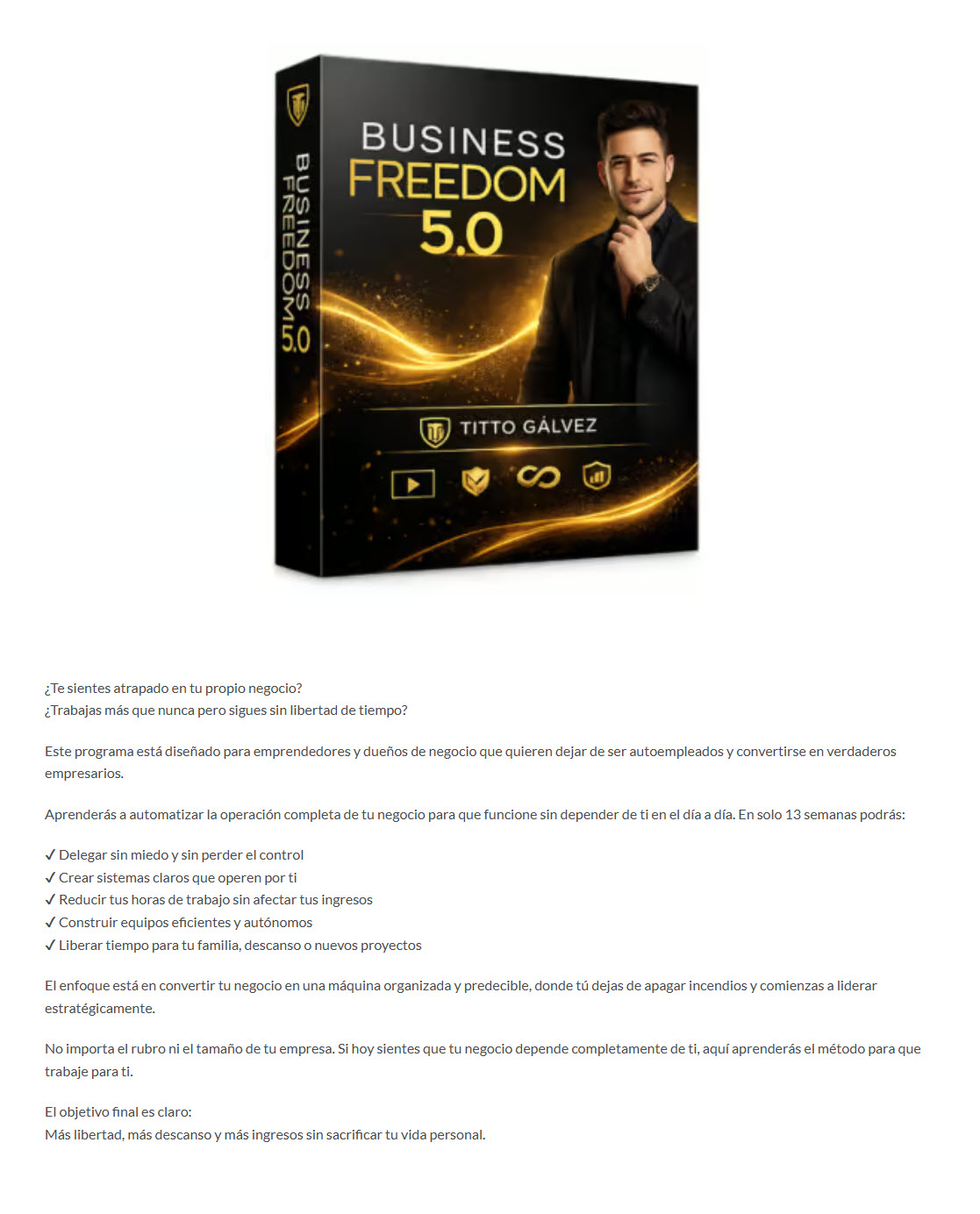 Business Freedom 5.0 - titto galvez