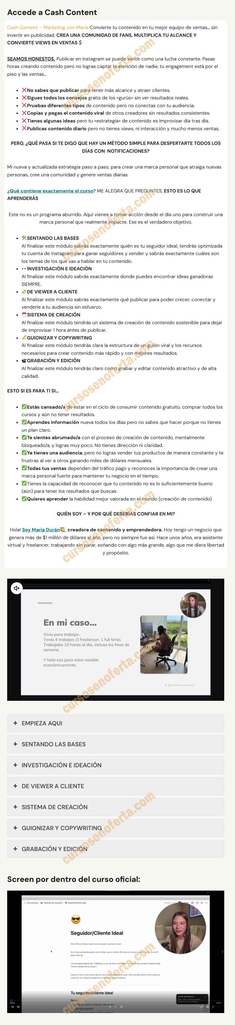 cash content - maria duran