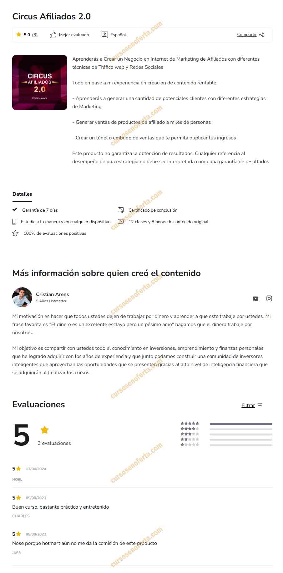 circus afiliados - cristian arens