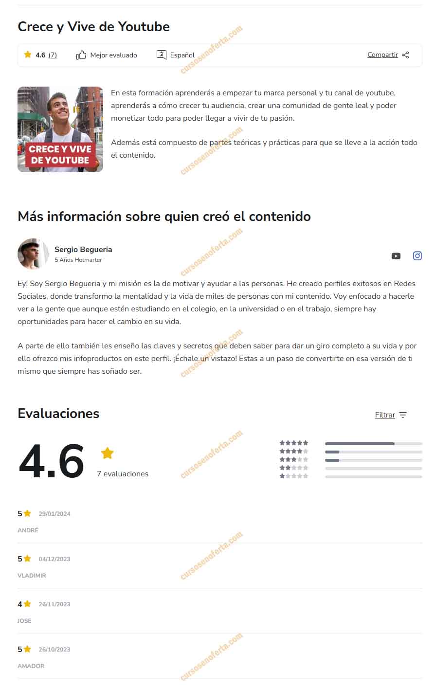 Crece y Vive de Youtube - sergio begueria