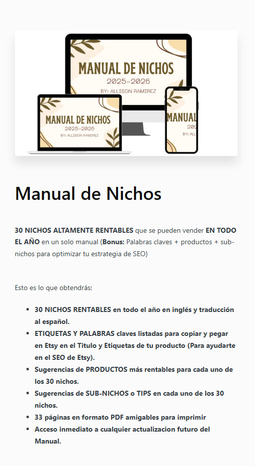 Manual de Nichos - allison ramirez