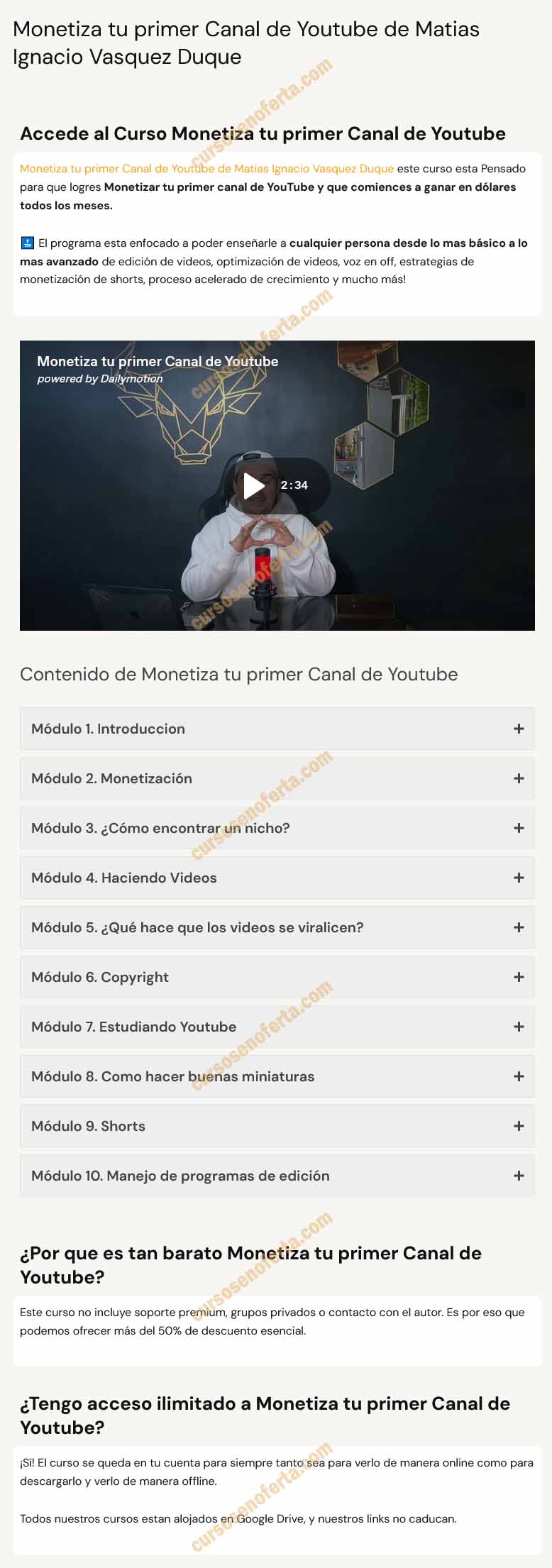 Monetiza tu primer Canal de Youtube - matias vasquez