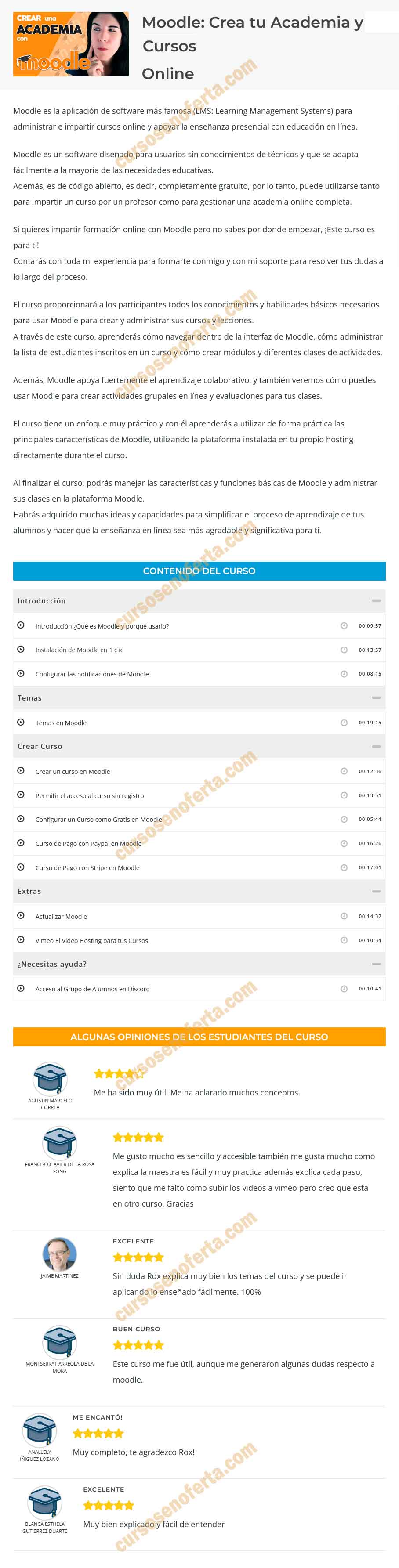Moodle Crea tu Academia y Cursos Online - Roxana Falasco