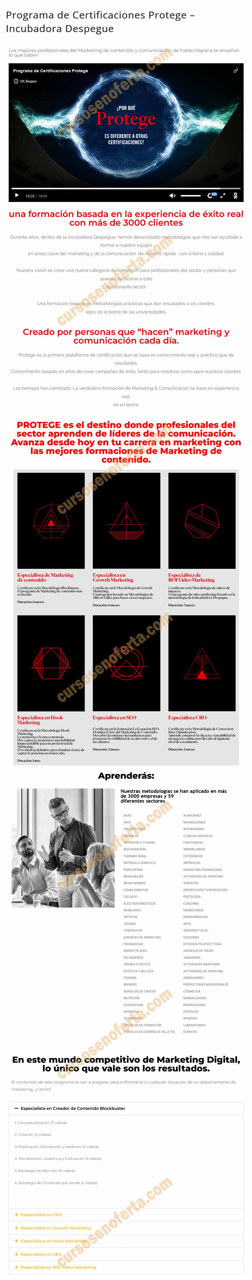 Programa de Certificaciones Protege