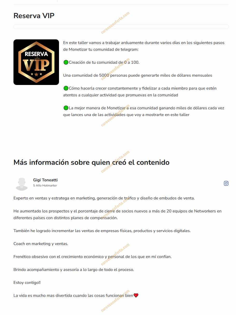 Reserva VIP - gigi toneatti