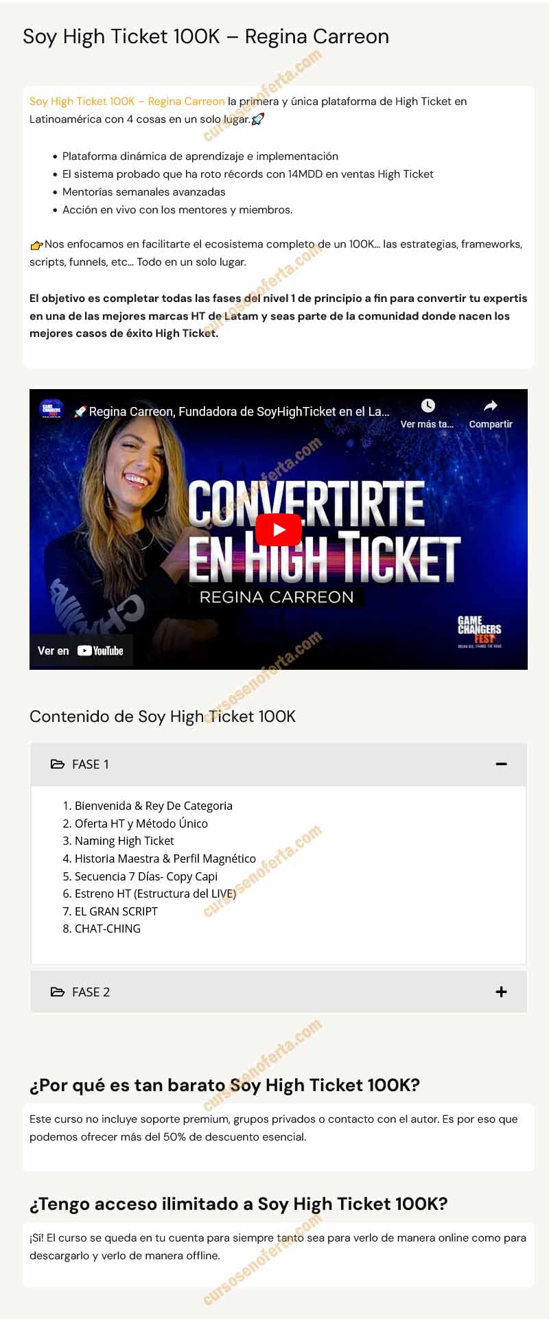 Soy High Ticket 100K - regina carreon