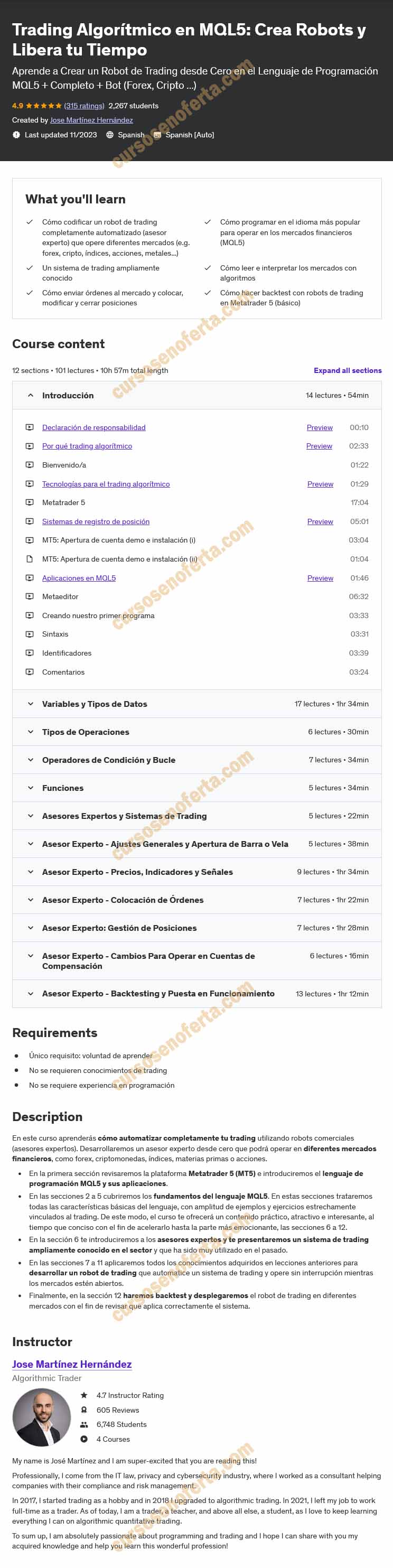 Trading Algorítmico en MQL5 Crea Robots y Libera tu Tiempo