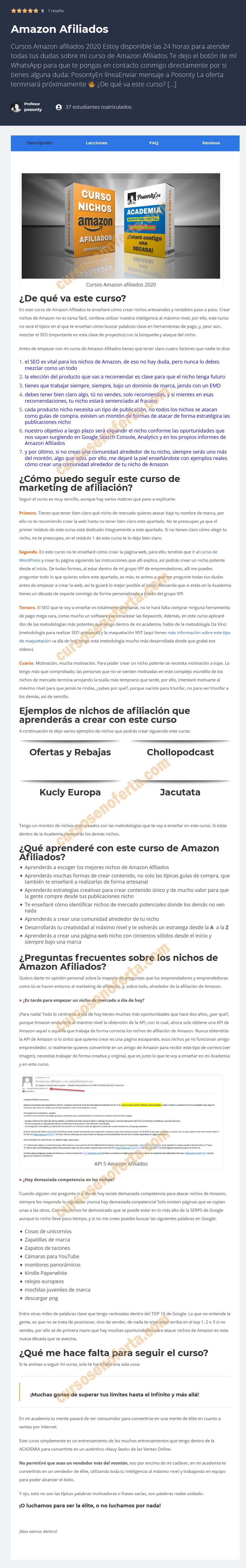 Curso Nichos Amazon Afiliados