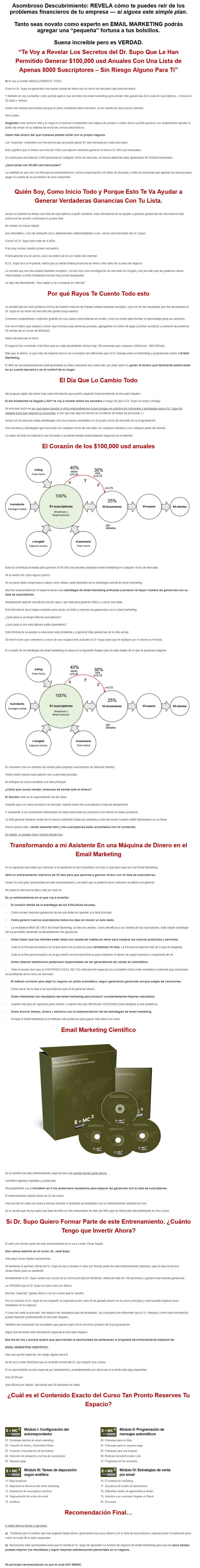 Email marketing científico