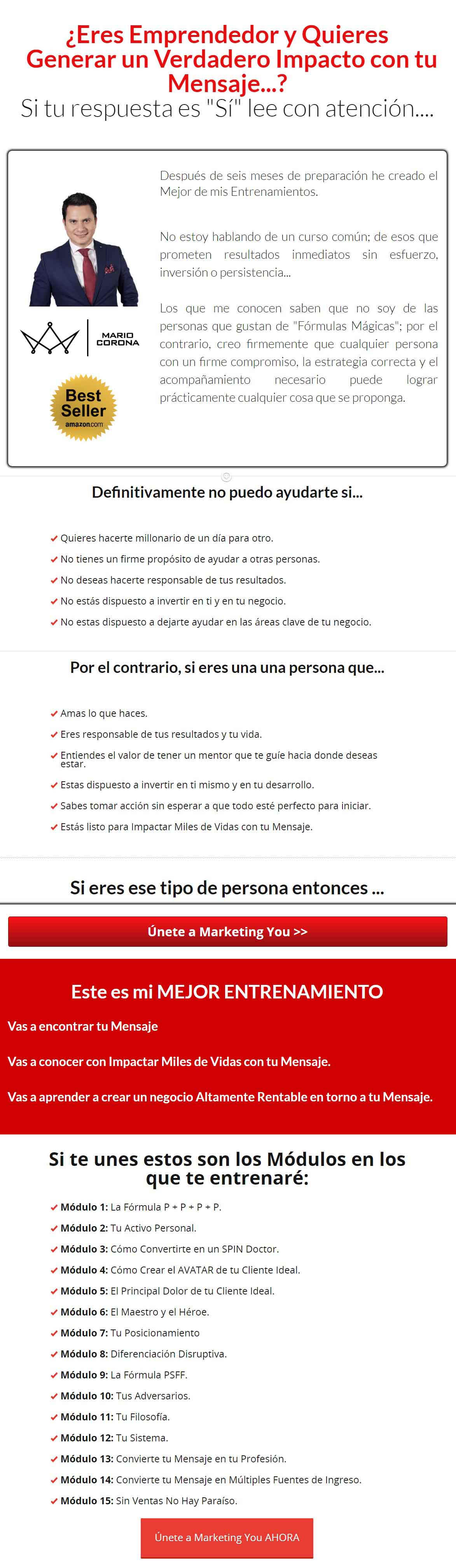 marketing you mario corona