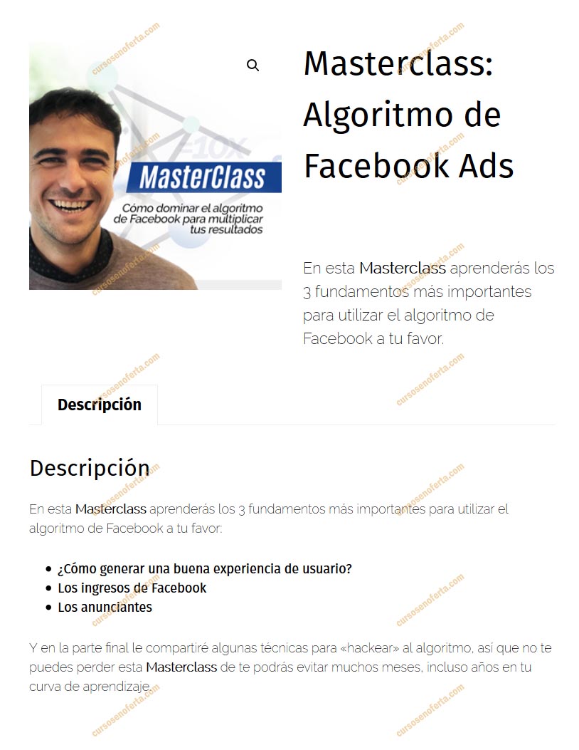Masterclass: Algoritmo de Facebook Ads