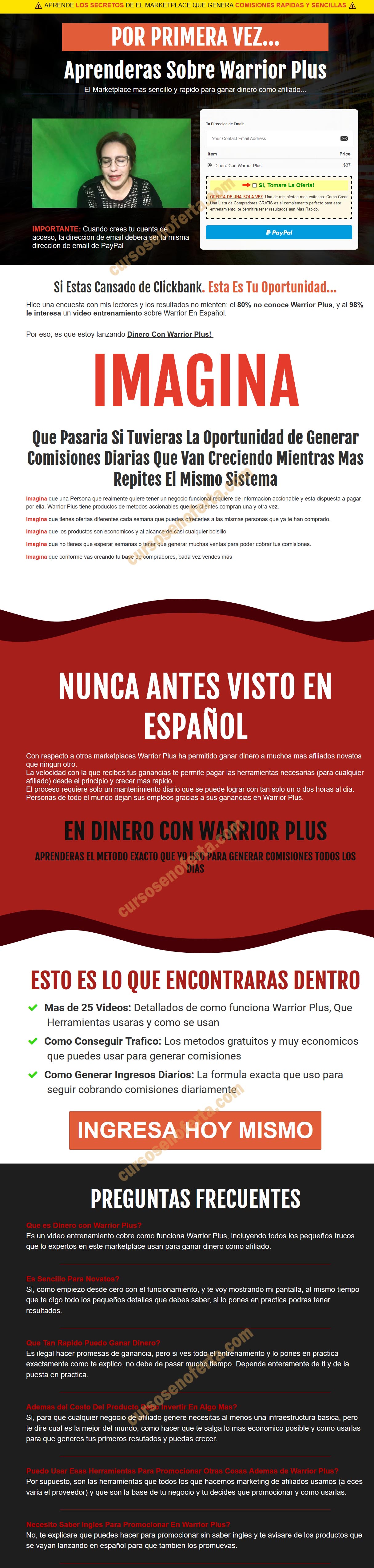 Dinero Con Warrior Plus