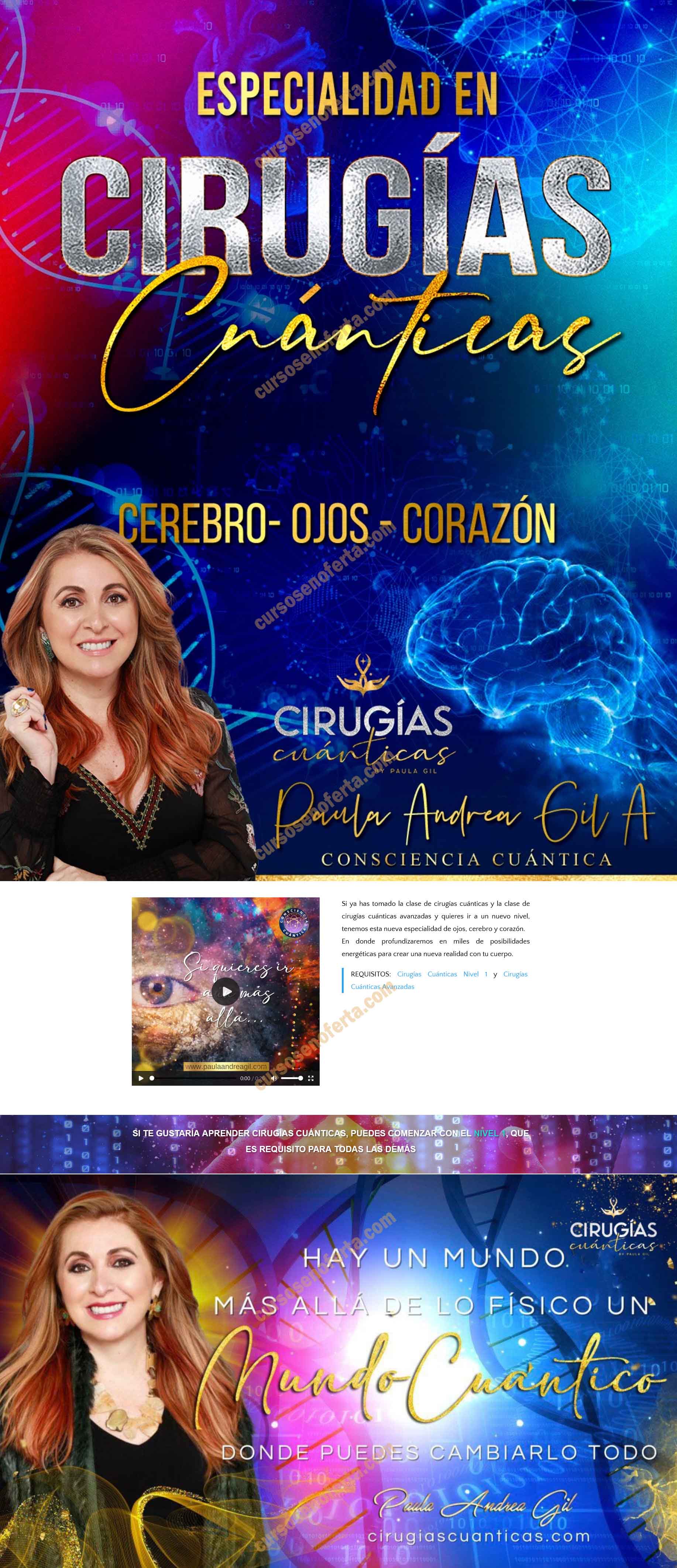 Cirugías Cuánticas Ojos Cerebro y Corazón paula andrea gil