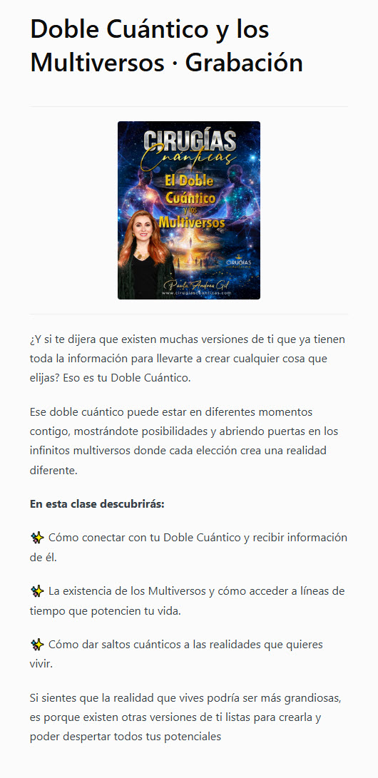 El Doble Cuántico y los Multiversos - paula andrea gil