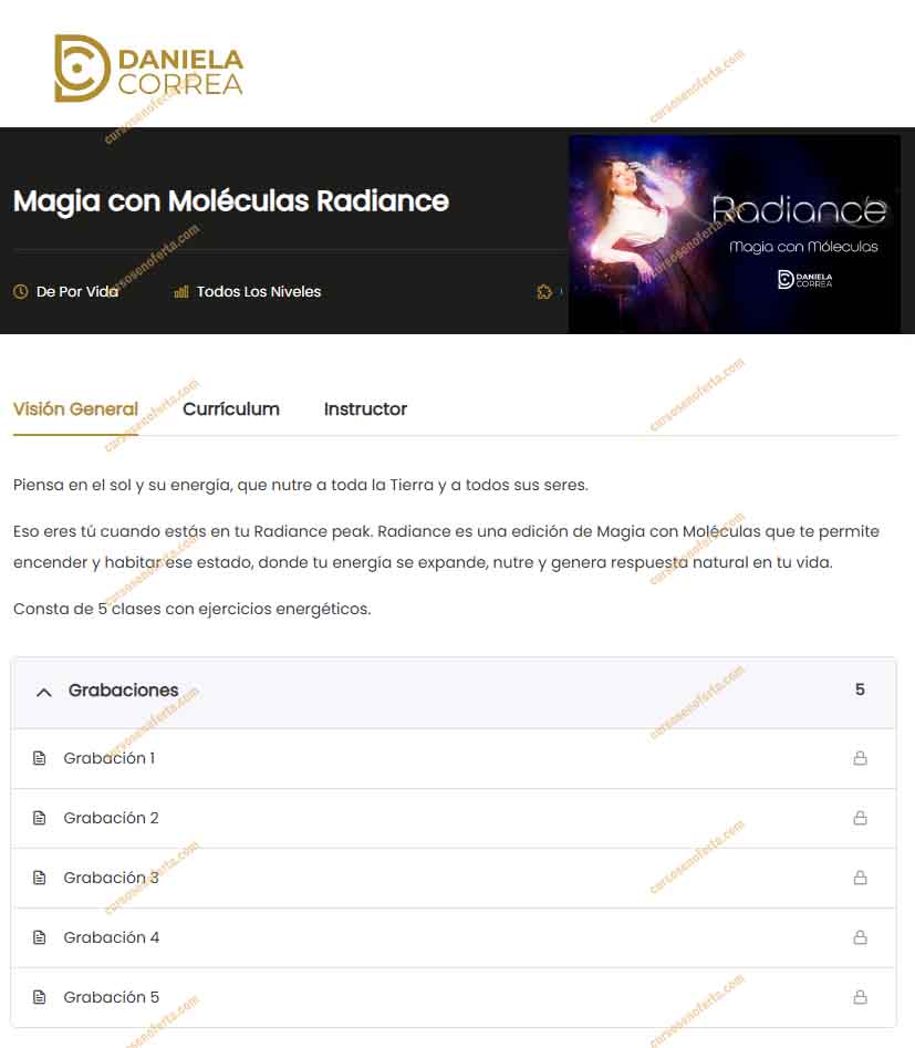 Magia con Moléculas Radiance - daniela correa