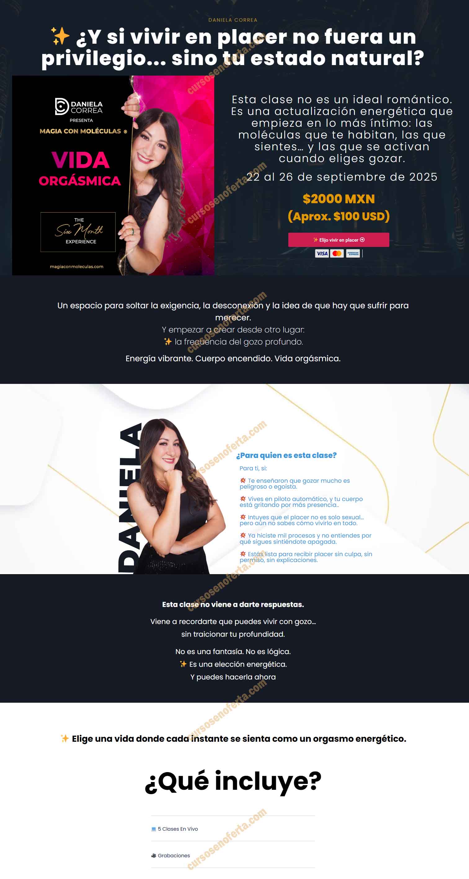 Magia con moléculas vida orgásmica - daniela correa