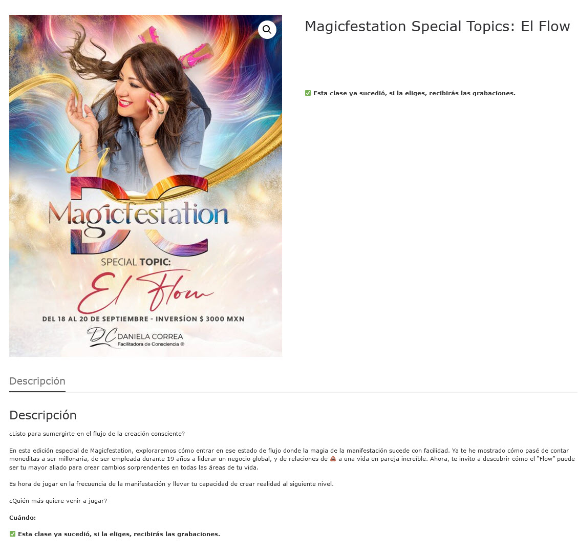 Magicfestation Special Topics El Flow Sept 2024 - daniela correa