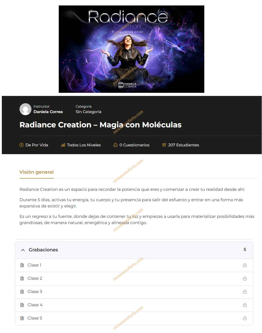 Radiance Creation El Siguiente Nivel - daniela correa