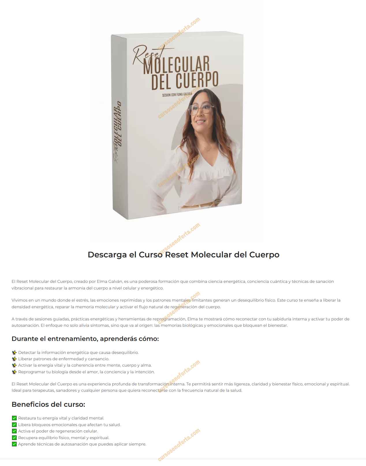 Reset Molecular del Cuerpo - elma galvan