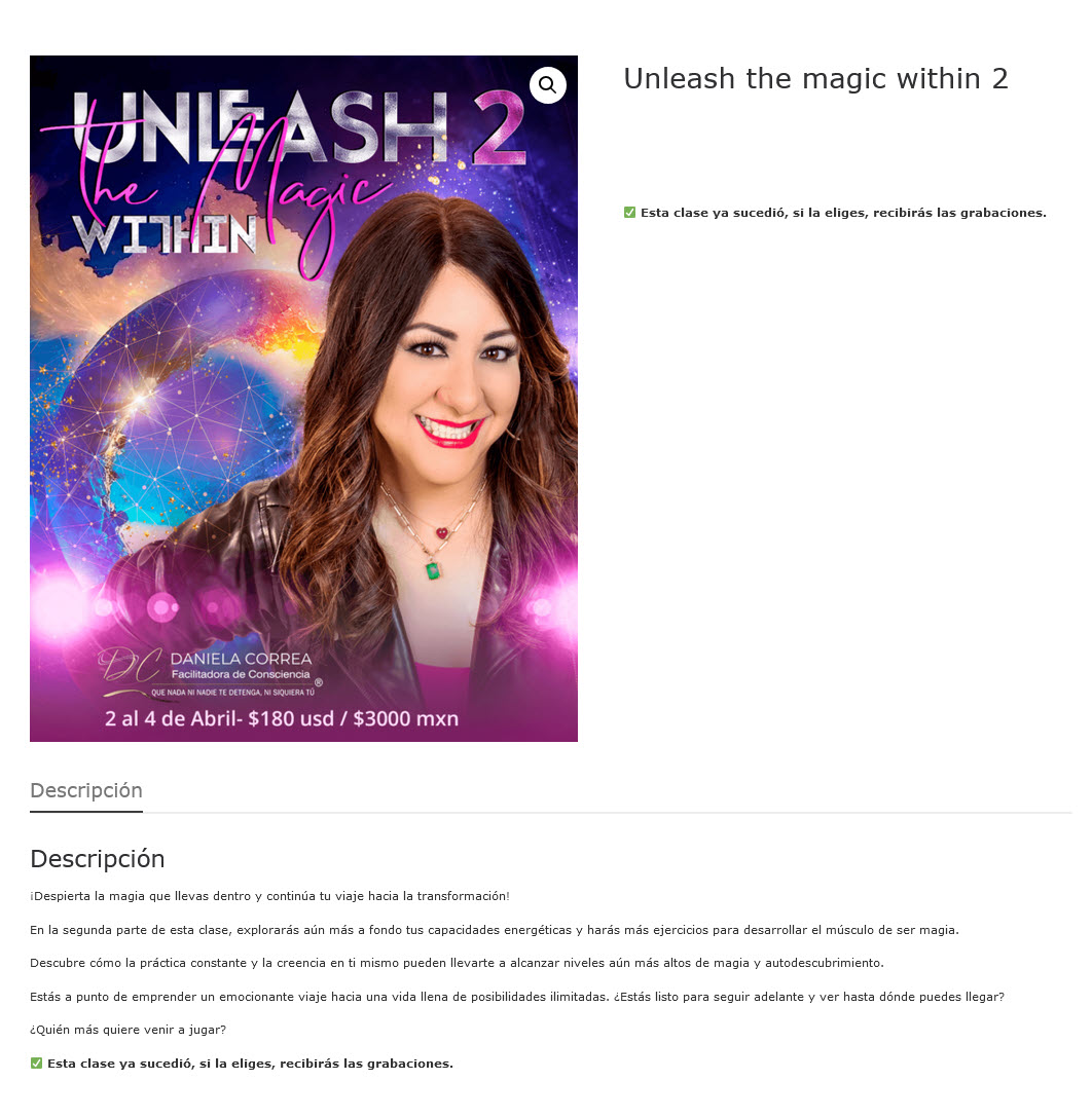 Unleash The Magic Within 2 - daniela correa