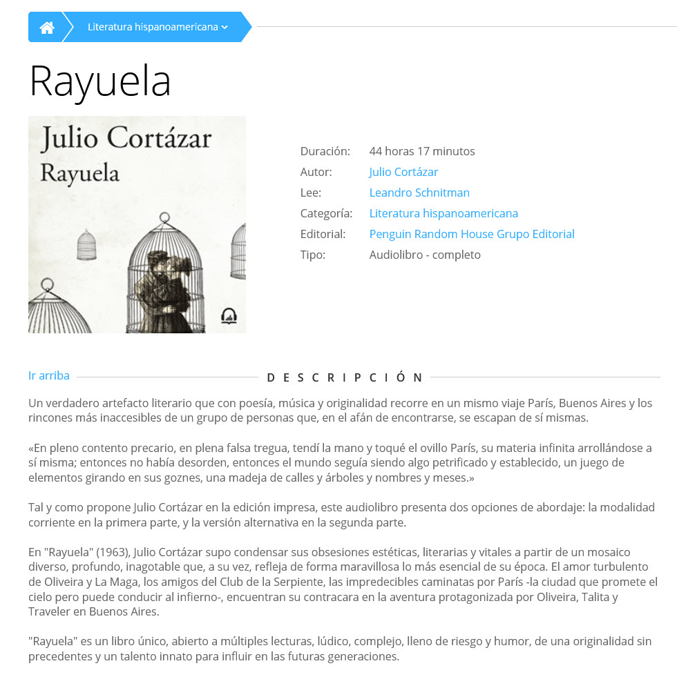 Rayuela (audiolibro)