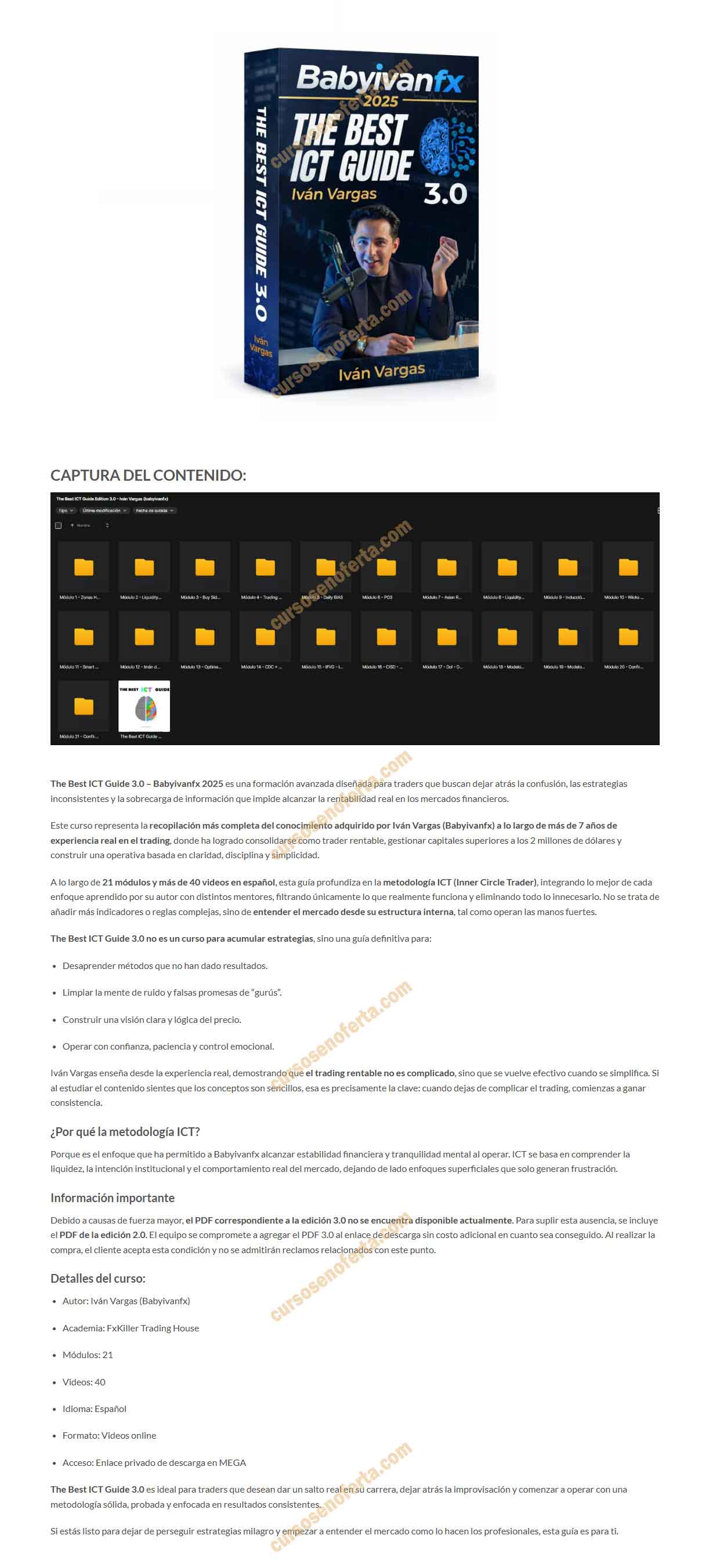 BabyIvanFX 3.0 The Best ICT Guide 2025 - ivan vargas