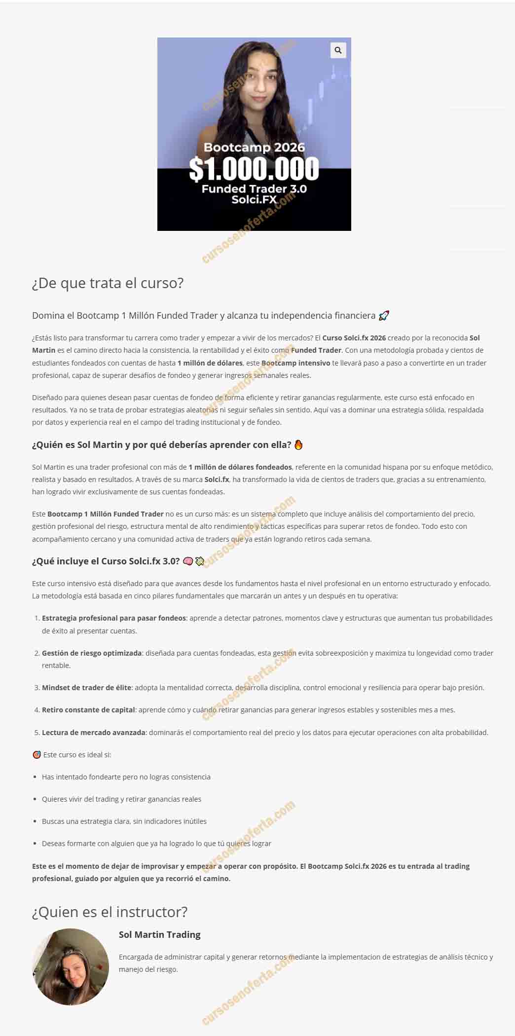 Bootcamp 1 Millón Funded Trader 3.0 - solciFX